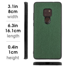 Lilware Canvas Z Rubberized Texture Plastic Phone Case Compatible with Huawei Mate 20. Green