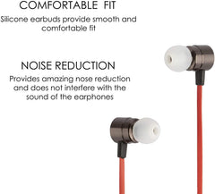 Xcessor (M) 7 Pairs (14 Pieces) of Silicone Replacement In Ear Earphone Medium Size Earbuds. Bicolor. Transparent / White