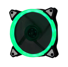 Lilware BoostPro 120mm Air Flow Balance Single Color LED Quiet High Performance Case Fan. Green