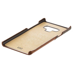 Lilware Card Wallet Kunststoff-Telefonhülle für Samsung Galaxy Note 9. Stofftextur und PU-Leder-Schutzhülle mit Ausweis-/Kreditkartenfach. Braun