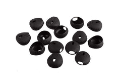 Xcessor 7 Pairs (14 Pieces) of Silicone Replacement Earbuds Replacement Ear Tips for Apple Earphones Airpods. Black