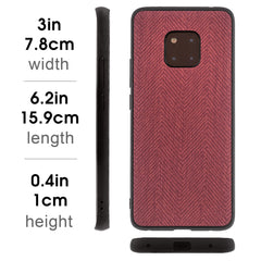 Lilware Canvas Z Rubberized Texture Plastic Phone Case Compatible with Huawei Mate 20 Pro. Dark Pink