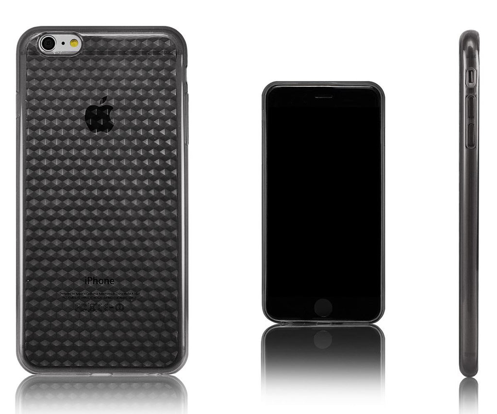 Xcessor  Diamond - Flexible TPU Gel Case For Apple iPhone 6 Plus. Grey / Transparent