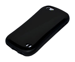 Lilware Silhouette Plastic Case for Apple iPhone 5C. Flexible TPU and Hard Glossy Plastic Back. Black