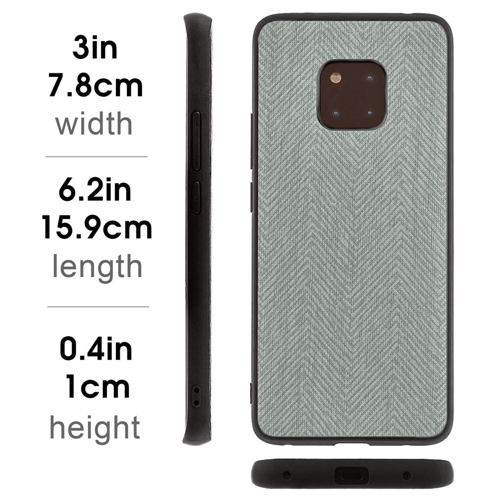 Lilware Canvas Z Rubberized Texture Plastic Phone Case Compatible with Huawei Mate 20 Pro. Grey