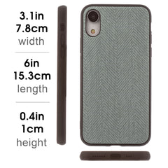 Lilware Canvas Z Rubberized Texture Plastic Phone Case for Apple iPhone XR. Grey