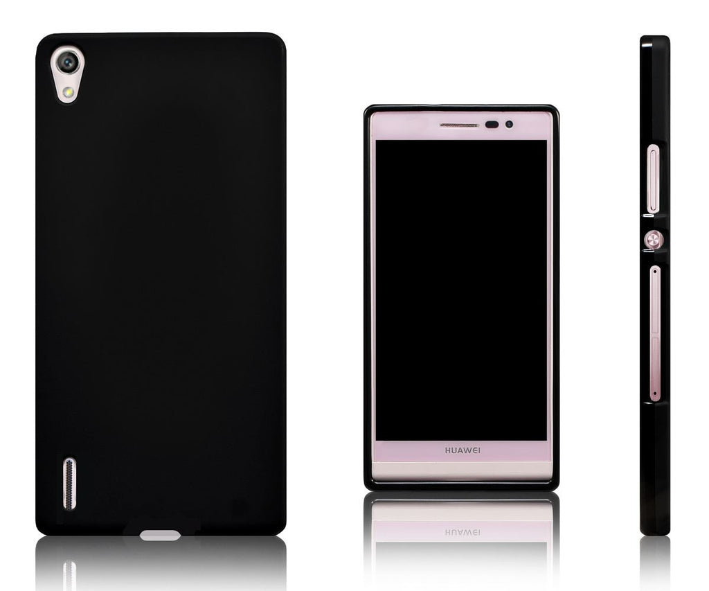 Xcessor Vapour Flexible TPU Gel Case For Huawei Ascend P7. Black