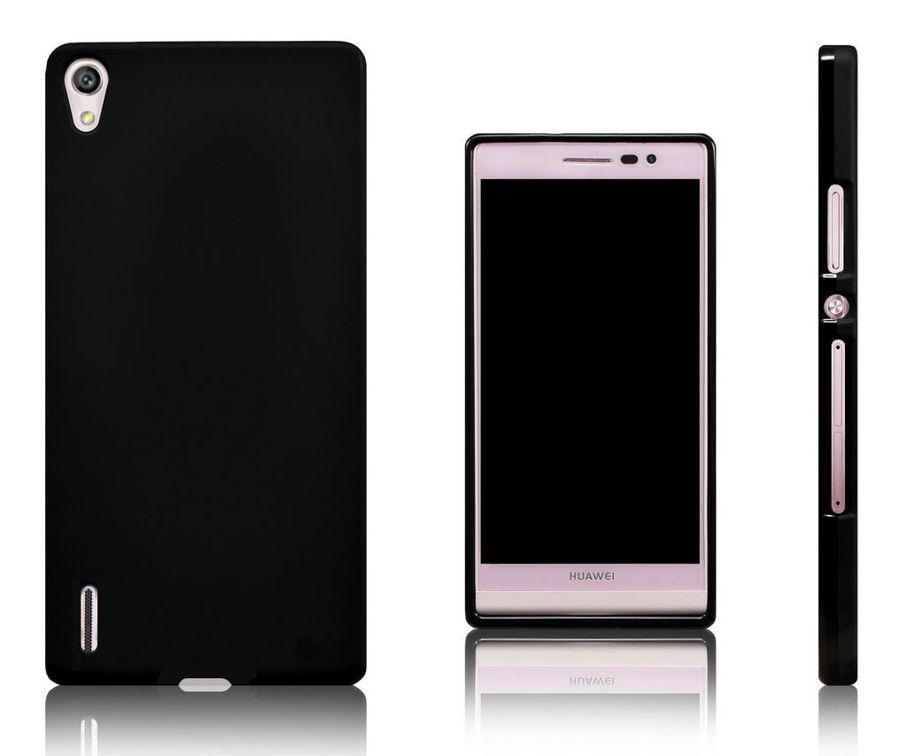 Xcessor Vapour Flexible TPU-Gel-Hülle für Huawei Ascend P7. Schwarz