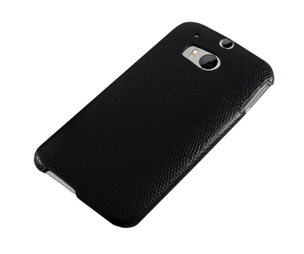 Xcessor Snake Skin Effect Hard Plastic Case for HTC One M8 - Black