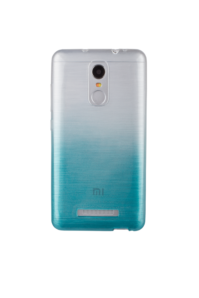 Xcessor Transition Color Flexible TPU Case for Xiaomi Redmi Note 3. With Gradient Silk Thread Texture. Transparent / Light Blue