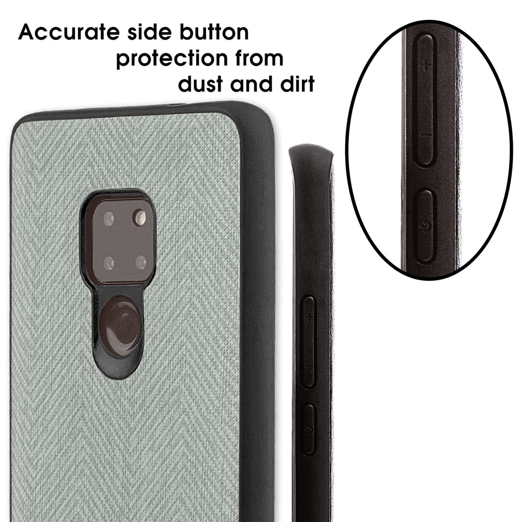 Lilware Canvas Z Rubberized Texture Plastic Phone Case Compatible with Huawei Mate 20. Grey
