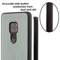 Lilware Canvas Z Rubberized Texture Plastic Phone Case Compatible with Huawei Mate 20. Grey