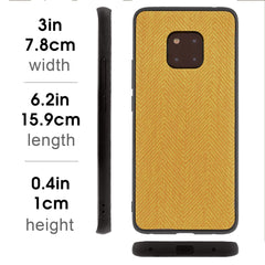 Lilware Canvas Z Rubberized Texture Plastic Phone Case Compatible with Huawei Mate 20 Pro. Yellow