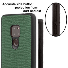Lilware Canvas Z Rubberized Texture Plastic Phone Case Compatible with Huawei Mate 20. Green
