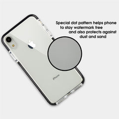 Xcessor Clear Hybrid TPU-Telefonhülle für Apple iPhone XR. Mit stoßdämpfender innerer Gummischicht an den Kanten. Klar / Schwarz