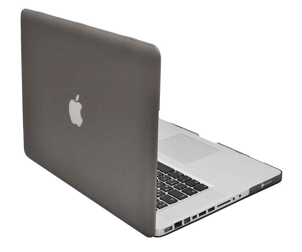 Lilware Smooth Touch Ultra Slim Matte Hard Plastic Case for 15.4" inch MacBook Pro 2nd Generation Model: A1286. Grey / Semi-transparent