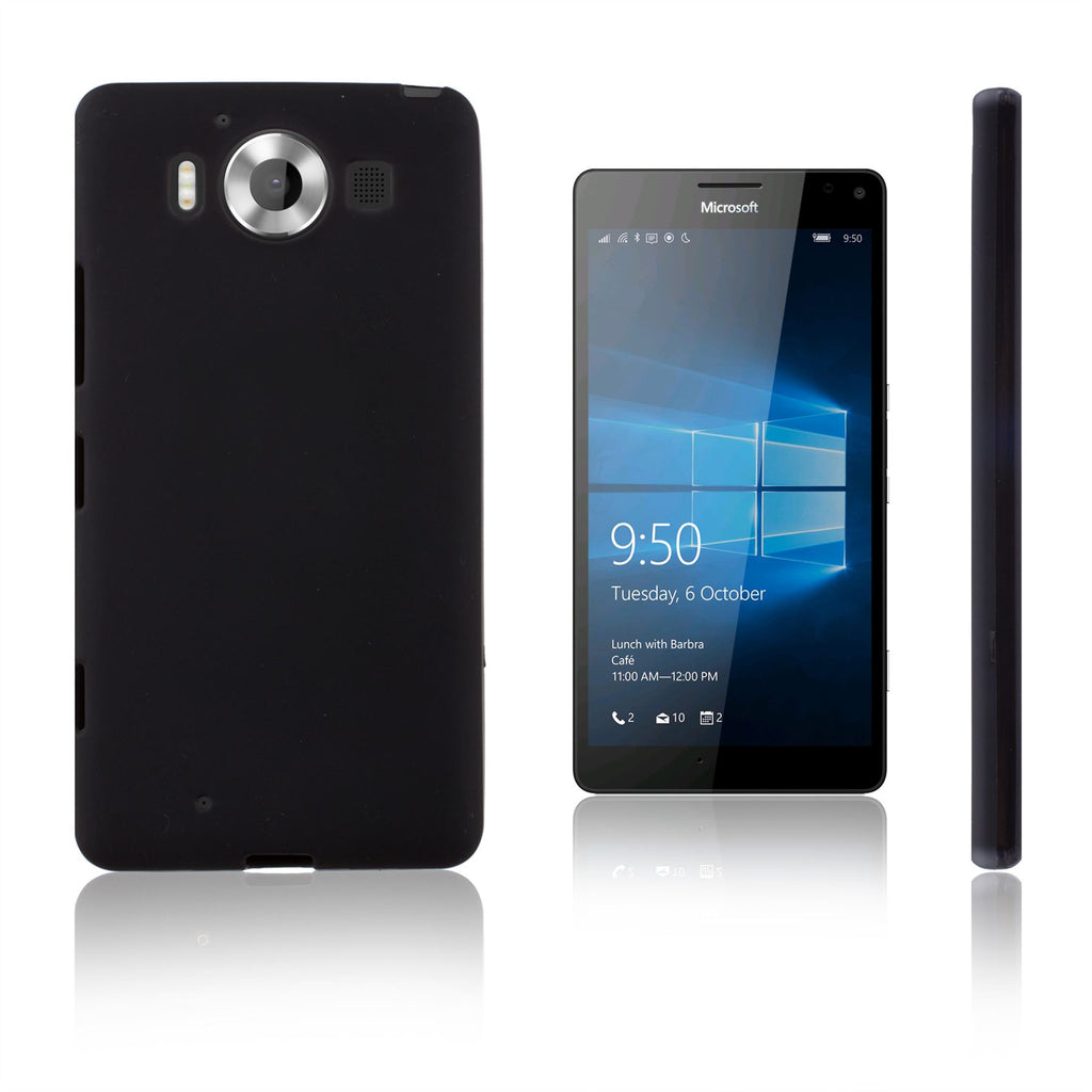 Xcessor Vapour Flexible TPU Gel Case for Microsoft Lumia 950. Black