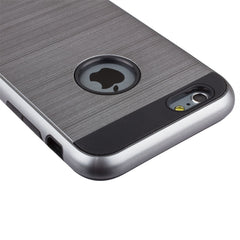 Lilware Armor Slim Fit Hartplastik Robuste Dual Layer Hülle für Apple iPhone 6 6S. Dunkelsilber/Schwarz