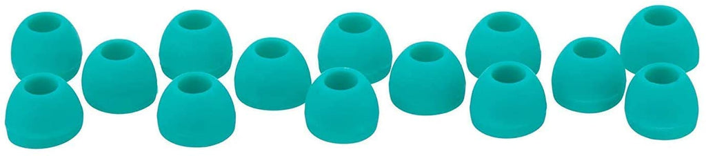 Xcessor Replacement Silicone Earbuds 7 Pairs (Set of 14 Pieces). Turquoise