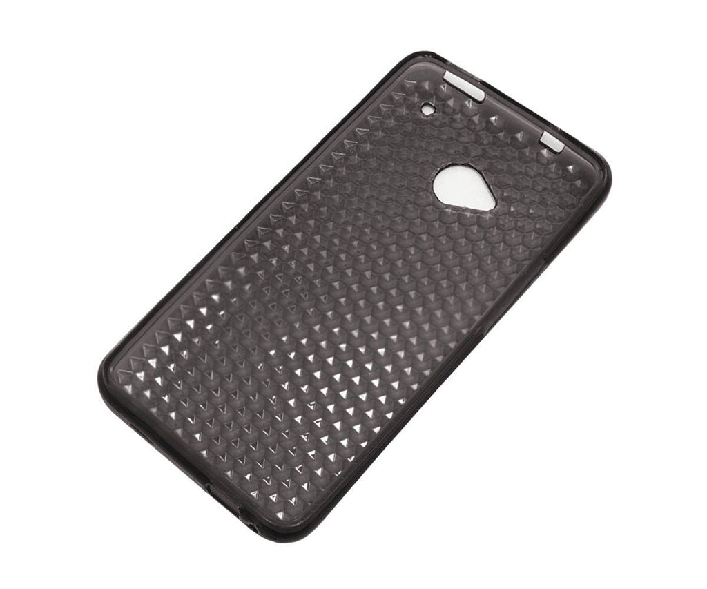 Xcessor Diamond - Flexible TPU Gel Case For HTC One (M7). Grey / Transparent