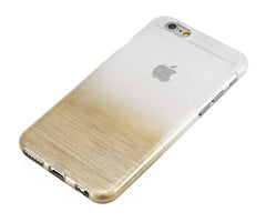 Xcessor Transition Color Flexible TPU Case for Apple iPhone 6. With Gradient Silk Thread Texture.Transparent / Gold