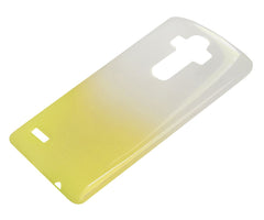 Xcessor Transition Color Flexible TPU-Hülle für LG G4. Mit Farbverlauf-Seidenfadenstruktur.Transparent/Gold