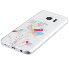 Xcessor Artistic Flower Glossy Flexible TPU-Hülle für Samsung Galaxy S7 SM-G930. Transparent / Mehrfarbig