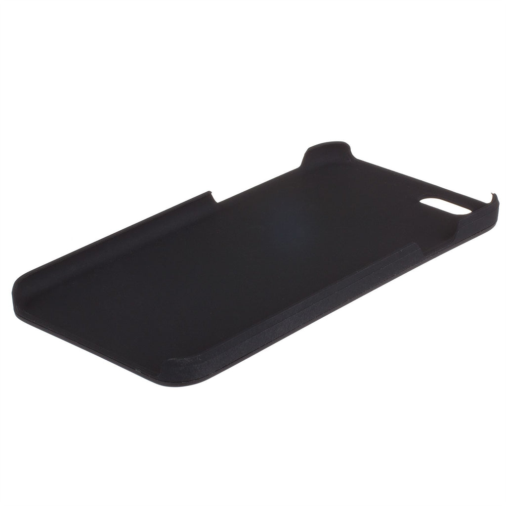 Xcessor Matt Metallic Hard Plastic and Flexible TPU case for Apple iPhone SE / 5 / 5S. Black