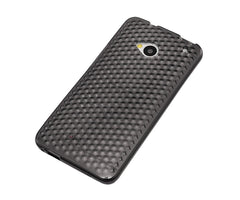 Xcessor Diamond - Flexible TPU Gel Case For HTC One (M7). Grey / Transparent