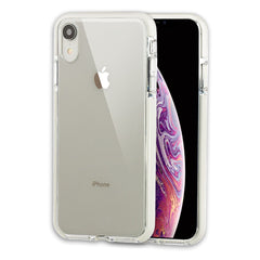 Xcessor Clear Hybrid TPU Phone Case for Apple iPhone XR. With Shock Absorbing Inner Rubber Layer on the Edges. Clear / White