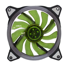 Lilware BoostPro 120mm Air Flow Balance Single Color LED Quiet High Performance Case Fan. Green