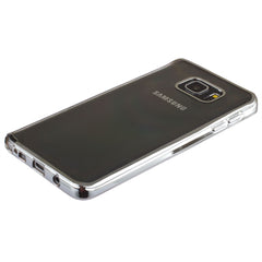 Xcessor Flex Ultra Slim TPU Gel Hybrid Case for Samsung Galaxy Note 5 With Colorful Edges. Clear / Silver