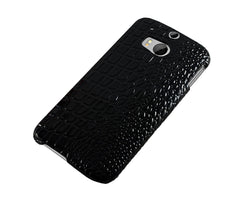 Xcessor Crocodile Skin Effect Hard Plastic Case for HTC One M8. Black