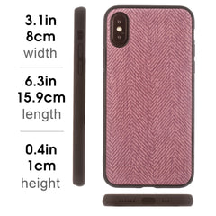 Lilware Canvas Z Rubberized Texture Plastic Phone Case for Apple iPhone XS Max. Pink