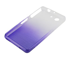 Xcessor Transition Color Flexible TPU Case for Sony Xperia Z3 Compact. With Gradient Silk Thread Texture. Transparent / Purple