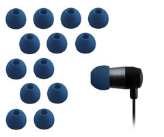 Xcessor High Quality Replacement Silicone Earbuds 7 Pairs (Set of 14 Pieces). Compatible With Most In Ear Headphone Brands - Dark Blue