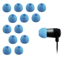 Xcessor High Quality Replacement Silicone Earbuds 7 Pairs (Set of 14 Pieces). Compatible With Most In Ear Headphone Brands - Blue