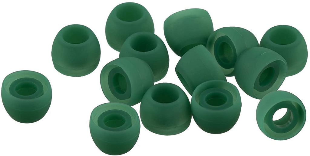 Xcessor Replacement Silicone Earbuds 7 Pairs (Set of 14 Pieces). Green