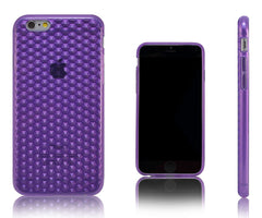 Xcessor Diamond - Flexible TPU Gel Case For Apple iPhone 6. Purple / Transparent