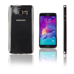 Xcessor Flex Ultra Slim TPU Gel Hybrid Case for Samsung Galaxy Note 5 With Colorful Edges. Clear / Black