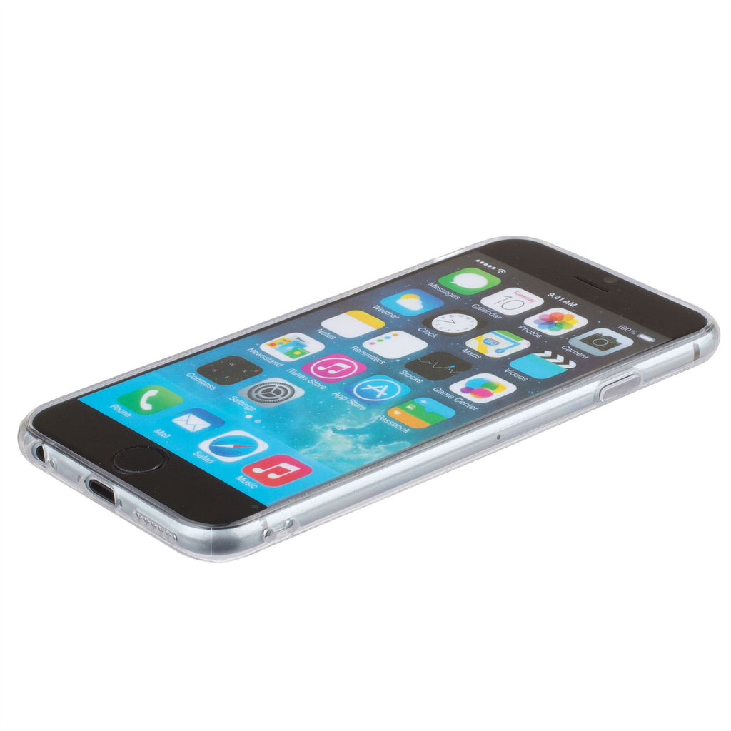 Xcessor Checkered Diamond Glossy Flexible TPU case for Apple iPhone 6 / 6S. Transparent / Grey