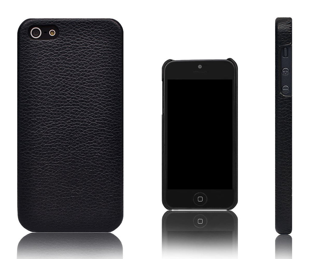 Xcessor Leather Effect Case for Apple iPhone 5 and 5S. Black