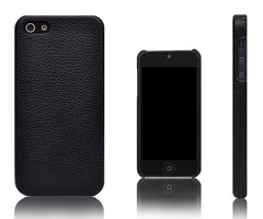 Xcessor Ledereffekt-Hülle für Apple iPhone 5 und 5S. Schwarz