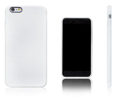 Lilware Dots TPU Gel Case For Apple iPhone 6 Plus. Rugged and Flexible Design. White