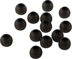 Xcessor (S) 7 Pairs (14 Pieces) of Silicone Replacement In Ear Earphone Small Size Earbuds. Bicolor. Black / Black