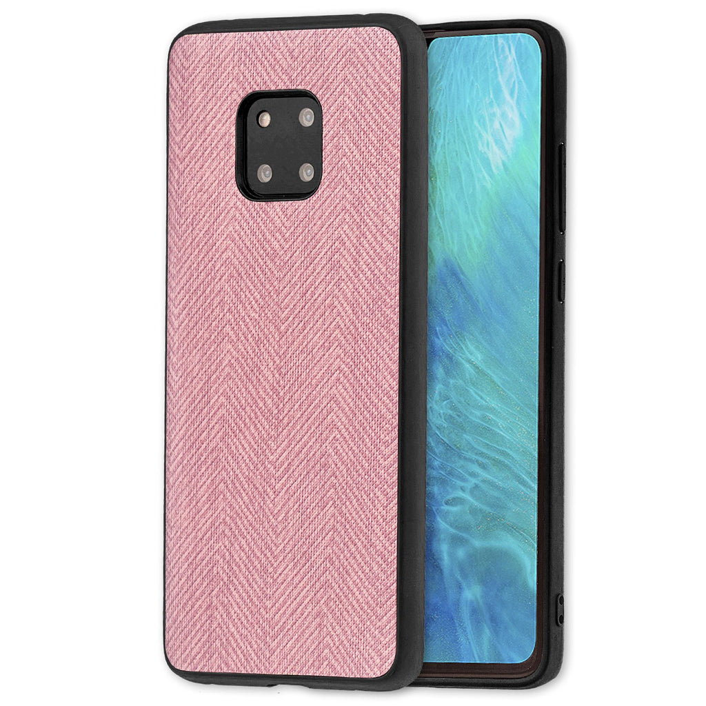 Lilware Canvas Z Rubberized Texture Plastic Phone Case Compatible with Huawei Mate 20 Pro. Pink