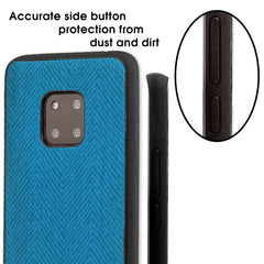 Lilware Canvas Z Rubberized Texture Plastic Phone Case Compatible with Huawei Mate 20 Pro. Blue