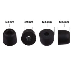 Xcessor Replacement Comfort Foam Earbuds 4 Pairs (Set of 8 Pieces) - Black