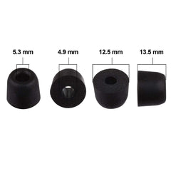 Xcessor Ersatz-Ohrstöpsel aus Komfortschaumstoff, 4 Paar (8er-Set), Schwarz