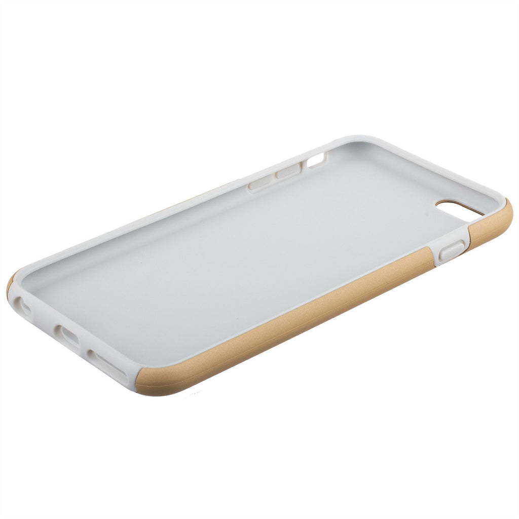 Lilware Smooth Armor Hard Plastic Case for Apple iPhone 6 and 6S. Rugged Dual Layer Protective Cover. Black / Golden Color